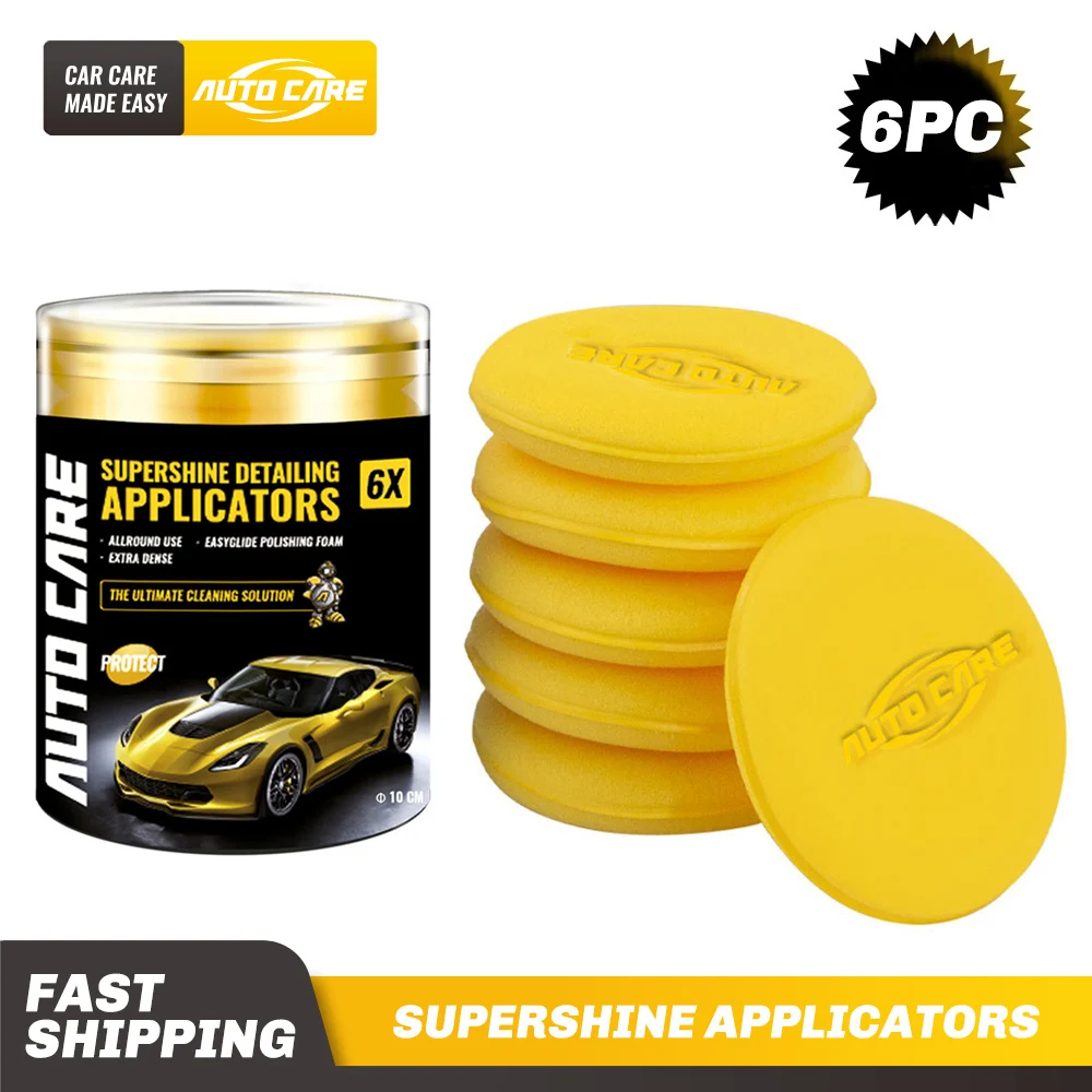 6pcs/lot Buffer Car Polishing Pad Set Washing Tools Car Wax Applicator