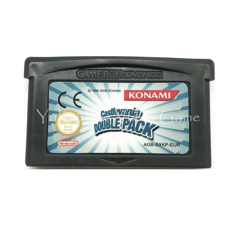 Double Pack EU Кастлевания серии 32 бит видеоигры картридж Консоли Карты для nintendo GBA серии консолей - Цвет: Double Pack EU