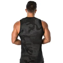 Стиль, спортивный жилет для фитнеса, мужские топы для тренировок, дышащие безрукавки, камуфляжный жилет