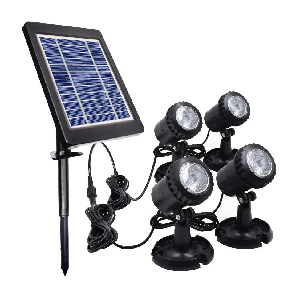 

DishyKooker LED Solar Powered Bright Submersible Lamp Spotlight for Garden Lawn Pool