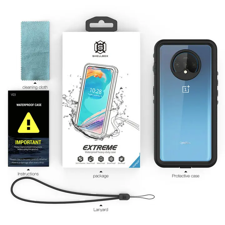 IP68 1+ 7 T водонепроницаемый чехол для Oneplus 7 T чехол One Plus 7 T T7 7 T водостойкий Чехол для дайвинга спортивный 360 Защита Oneplus7T Funda