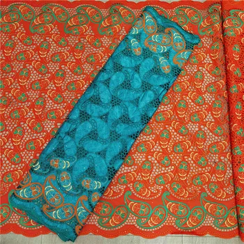 

2.5y bazin riche +2.5y dubai fabric swiss voile lace in switzerland tissu broderie africain african lace fabric lace h19-32