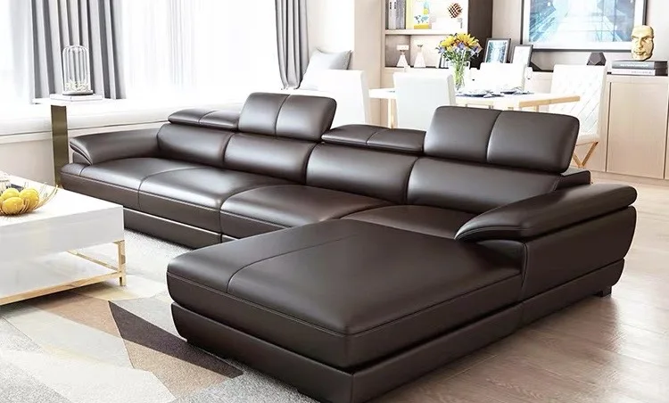 Квартиры гостиной диван лучшие продажи 3+ 2+ 1 мягкие из натуральной кожи диваны