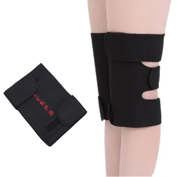 

1Pair Knee Support Sleeves Pad Tourmaline Self-heating Kneepad Magnetic Knee Protector Belt Arthritis Protection Tool