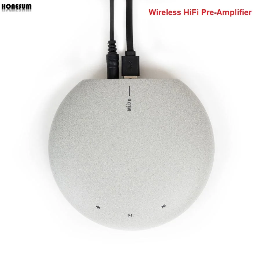 

honesum Cobblestone WiFi HIFI Audio Receiver Adapter with Wolfson DAC Airplay DLNA Multiroom With App Airplay speake