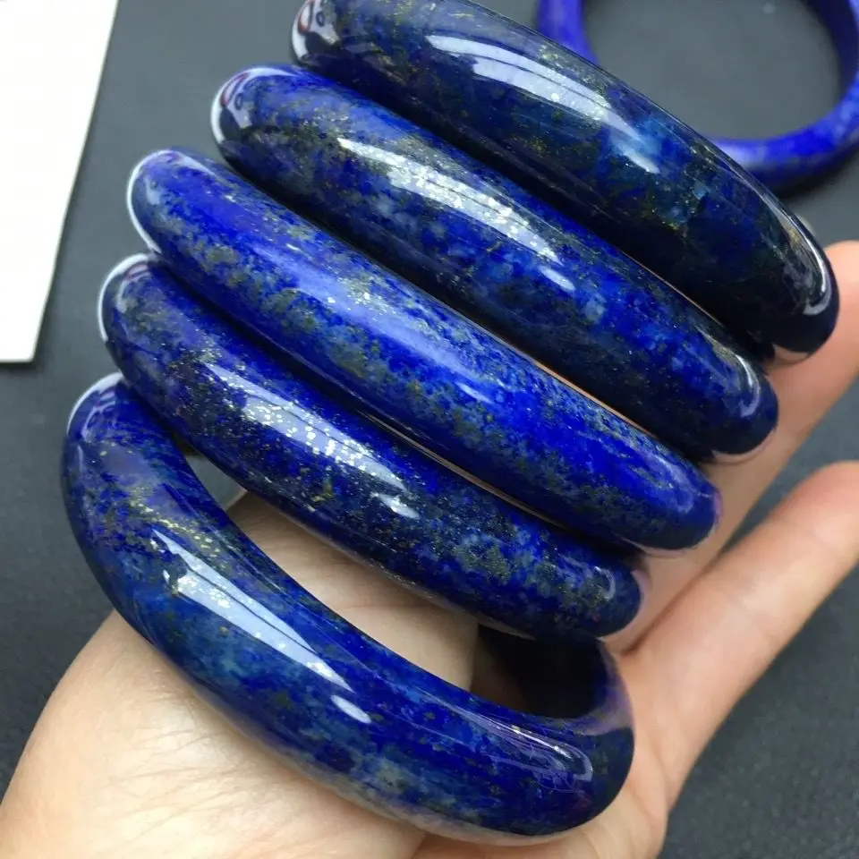 

Gemstone Blue Natural Lapis Lazuli Bracelet Exquisite Noble Jade Bangle Hand Decoration Accessories Jewelry Boutique Fine Gift