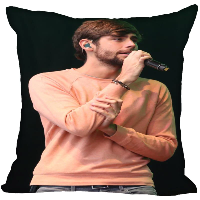 Испания поп певец Alvaro Soler наволочка атласная ткань квадратная наволочка для подушки Подушка на молнии чехлы для дома офиса свадьбы декоративные - Цвет: 24