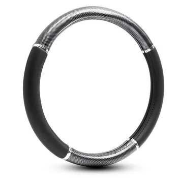 

Universal Steering Wheel Cover Car Inner Carbon Fiber Black Replacement