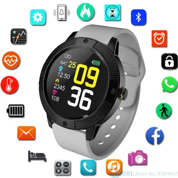 

Full Touch Smart Watch Women Men For Android IOS Smartwatch Electronics Smart Clock Wach Fitness Tracker Round Sport Smart-watch