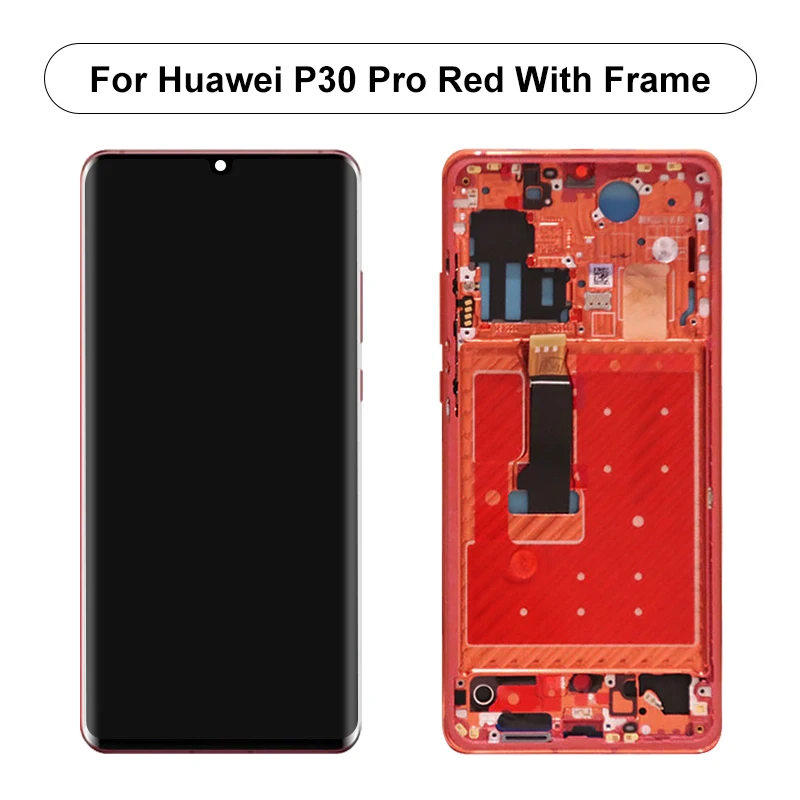 6.47" Original For Huawei P30 Pro LCD Display Touch Screen Digitizer For Huawei VOG-L29 VOG-L09 VOG-L04 LCD Replacement Part screen for lcd phone cell Phone LCDs