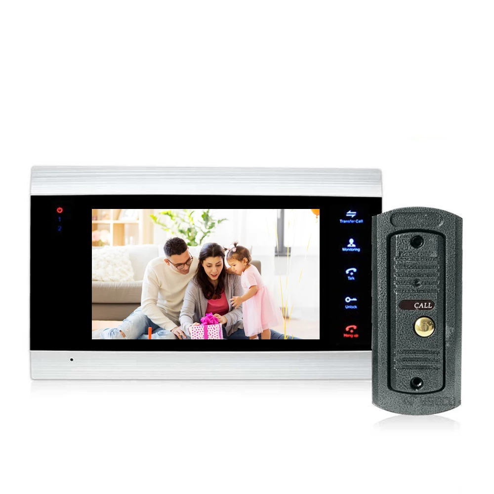 Silver Dragonsview 1200TVL сенсорный датчик видеодомофон с дверной звонок с записью данных камера 110 ° Широкий Угол обнаружения движения ночное видение - Цвет: Silver