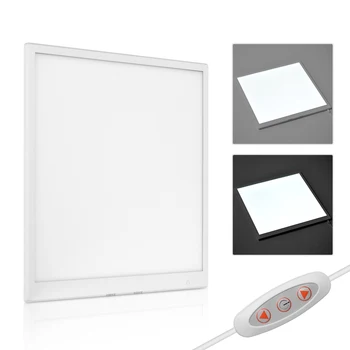 

40 * 40cm/16 * 16in Photography Shadow-free LED Light Shadowless Lamp Panel Pad Softbox Bottom Light USB Adjustable Brightness