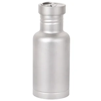 

Outdoor Camping Titanium Water Bottle With Titanium Lid Cycling Hiking Sports Picnic Drink 500Ml