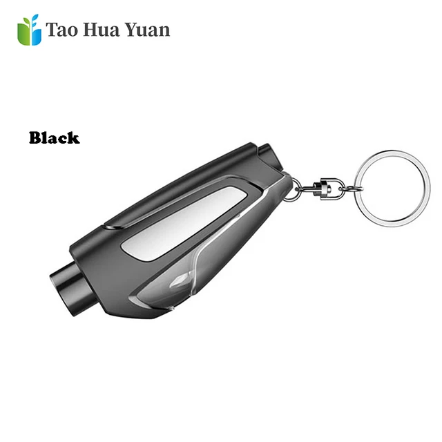 Portable Seat Safety Hammer AutoGlass Car Window Breaker LifeSaving Escape Rescue Tool Seat Belt Cutter Keychain Marteau Hamer A Black