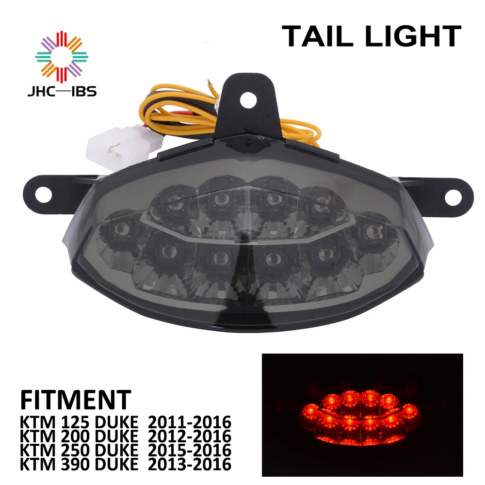 Светодиодные задние фонари для мотоциклов поворотный сигнал Встроенный стоп KTM