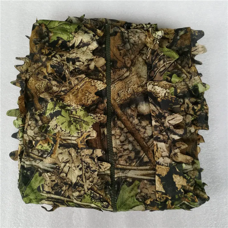 Sniper CS Bionic Camouflage Suit Men 3D Maple Leaf Ghillie Suits Jungle Woodland Hunting Clothes Invisible Camo Full Set