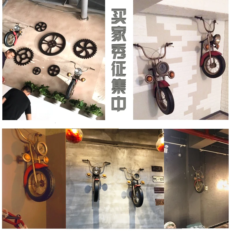 Промышленный ветер мотоцикл металлическая настенная декоративная подвеска