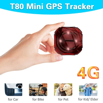

Mini 4G GPS Tracker T80 for kid/Child Bicycle Pet Bulit In 4 LED Lights GPS Tracking Device with SOS Button Free Shipping