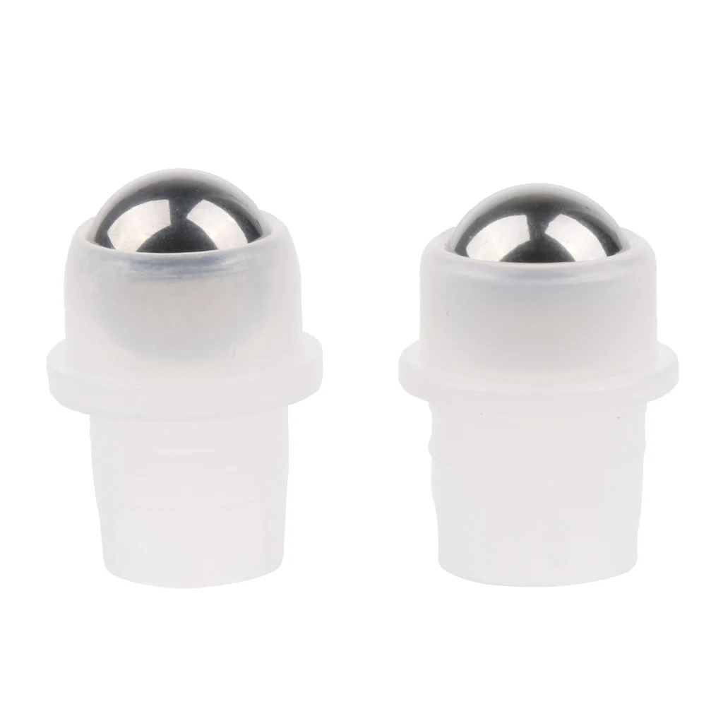 30pcs Stainless Steel Metal Roll Ball Tops For Roll-on Essential Oils Bottle