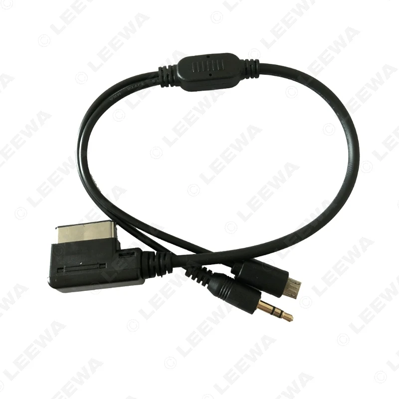 Автомобильный аудио музыкальный интерфейс LEEWA 8X AMI MDI MMI с разъемом 3 5 мм Micro USB AUX