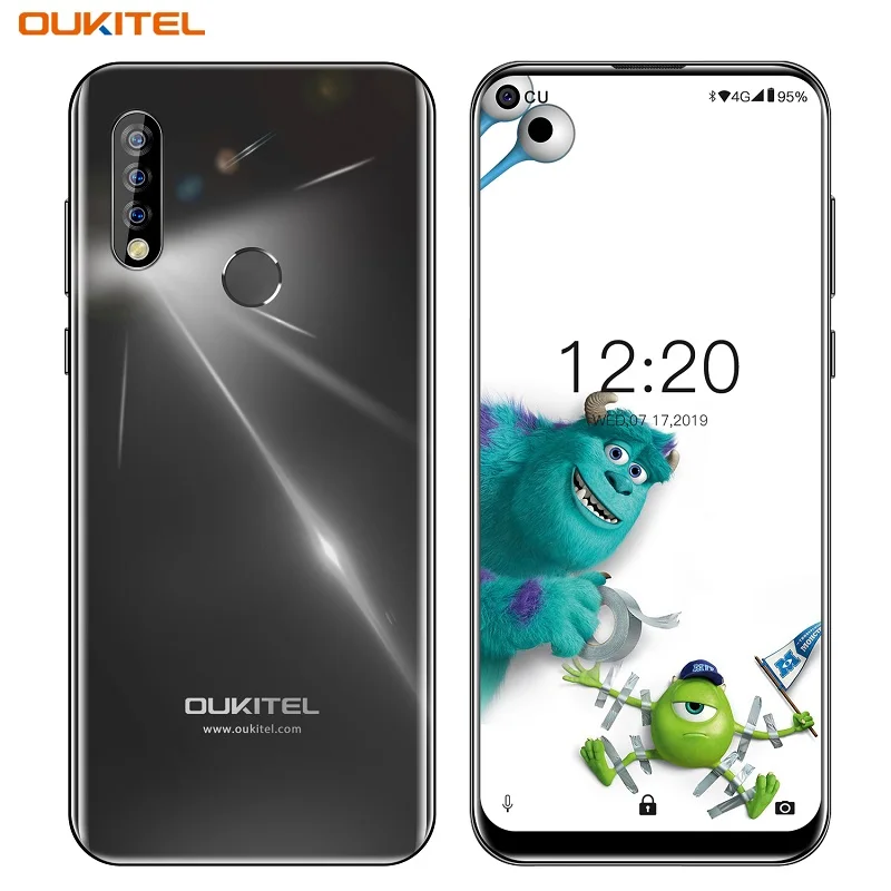 Oukitel C17 Pro 6,3" Android9.0 Тройная камера 4 ГБ ОЗУ 64 Гб ПЗУ 3900 мАч аккумулятор мобильный телефон 13 МП отпечаток пальца 4G LTE смартфон