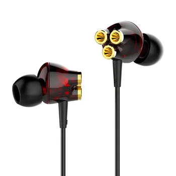

Subwoofer Stereo Earphones with Microphone In-Ear Six-Unit Driver Wired Game Headphones Music Headphone