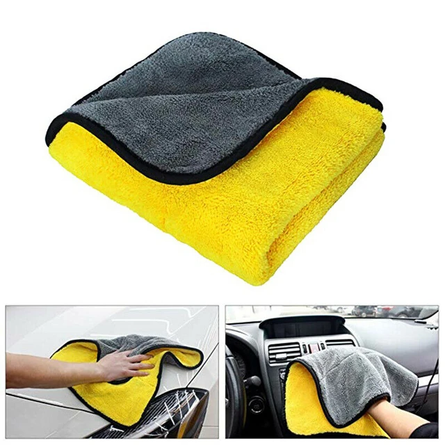 Car Wash Microfiber Towel Auto Cleaning Drying Cloth Hemming Super  Absorbent
