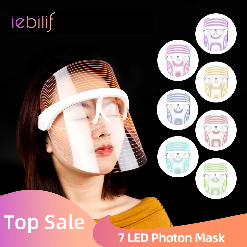3 Colors LED Photon Light Therapy Facial Mask Wireless Use Lighten Melanin Whitening Anti-aging Skin Tighten Photonic Skin Care