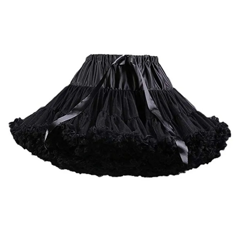 

Women's Short A-Line Tulle Petticoat Frilly Skirt 50s Underskirt Crinoline