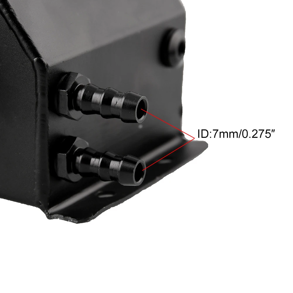 Универсальный 1Л Алюминиевый автомобильный бак для хранения моторного масла 1000 мл черный