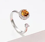 

YTF1342 925 Sterling Silver Ring women's imitation ring zircon women's ring