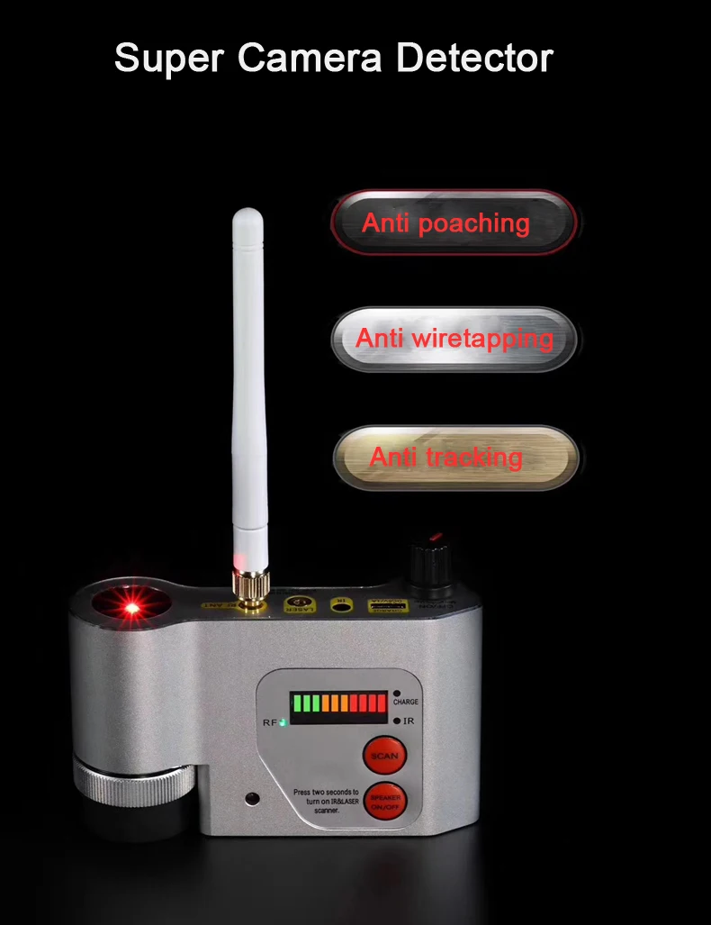 Detector de câmera antiespionagem