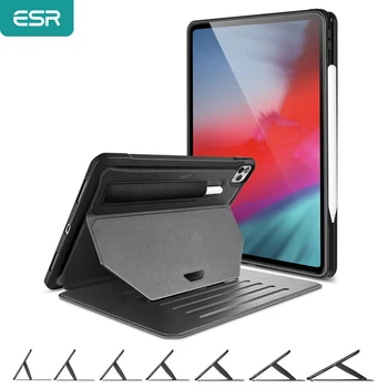 

Esr Case For 2020 Ipad Pro 11''/12.9'' Inch 2Nd 4Th Generation Ipad 7Th 9 Positions Stand Back Cover Sturdy Case With Pen Holder