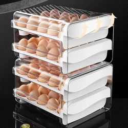 Double-layer plastic storage box for kitchen egg storage box