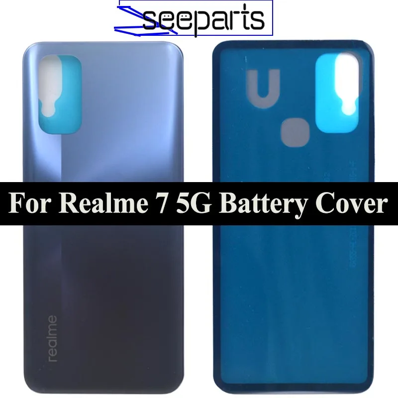 New Cover 6.5" For OPPO Realme 7 5G Battery Cover For Realme 7 5G Back Cover Door Housing Battery Door Cover