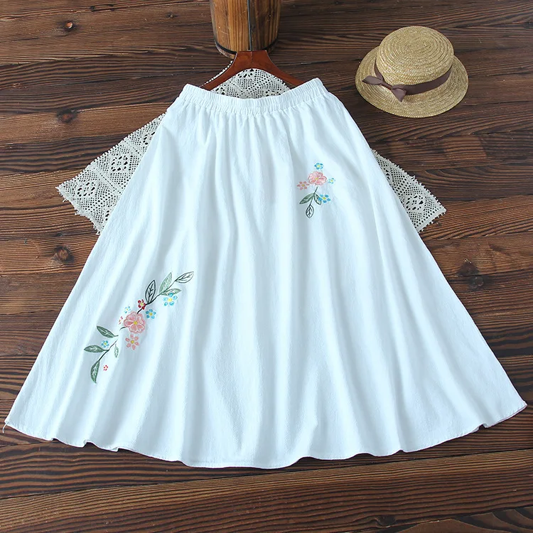 

Summer Chinese-style Vintage Improved Chinese Clothing Skirt Women's Ethnic-Style Chinese Style Literature And Art Tea Service A