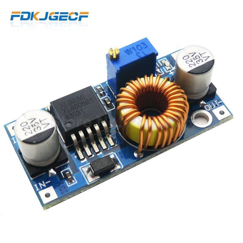 

1PCS XL4005 DSN5000 Beyond LM2596 DC-DC adjustable step-down 5A power Supply module,5A Large current Large power