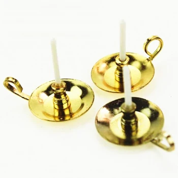 

Miniature Chandelier White Candles Pretend Play Doll House Accessories New 1:12 Dollhouse