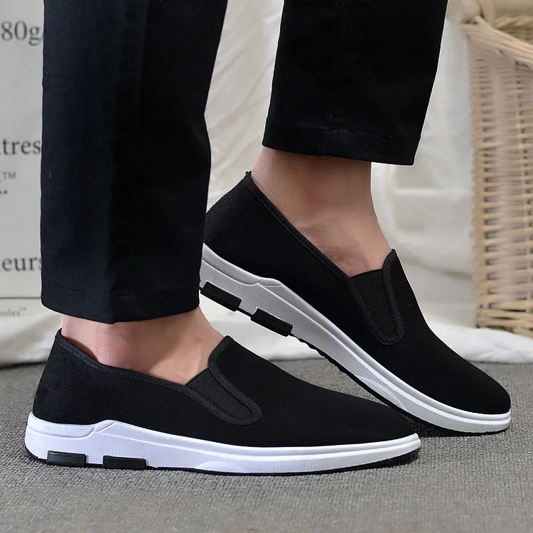 

Men Old Beijing Cloth Shoes Slip-on Loafers Middle Aged And Elderly People Father's Shoes Casual Shoes Anti-slip Breathable