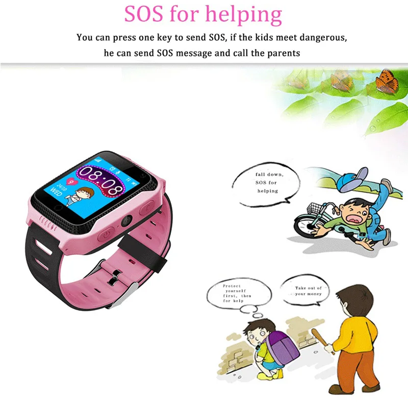 Детские Смарт часы с камерой SOS сенсорным экраном GPS LBS VS Q528 Q50 DZ09|Смарт-часы| |