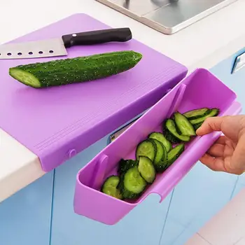 

Non-slip Fruit Vegetables Cutting Chopping Board Multi-function Kitchen Tool Chopping Blocks with Storage Box