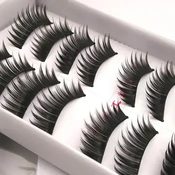 

Black Stem False Eyelashes 10-Pairs Natural Thick Cross Curling Eyelash Extension Tool 011 Wholesale Lashes