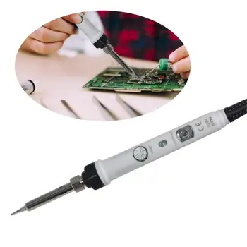 

Adjustable Temperature Thermostat Electric Iron Lightweight Portable Soldering Iron Kit Electronics 60W Welding Tool