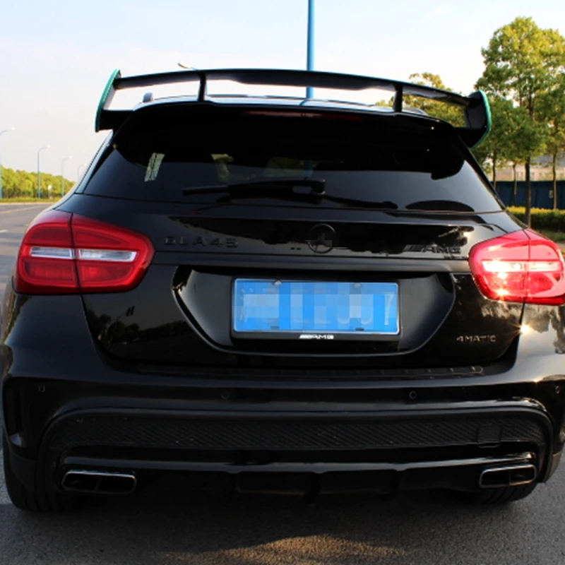 Для Mercedes-Benz GLA Class X156 GLA45 AMG GLA200 GLA220 GLA250 ABS Материал Задний спойлер крыла крыши