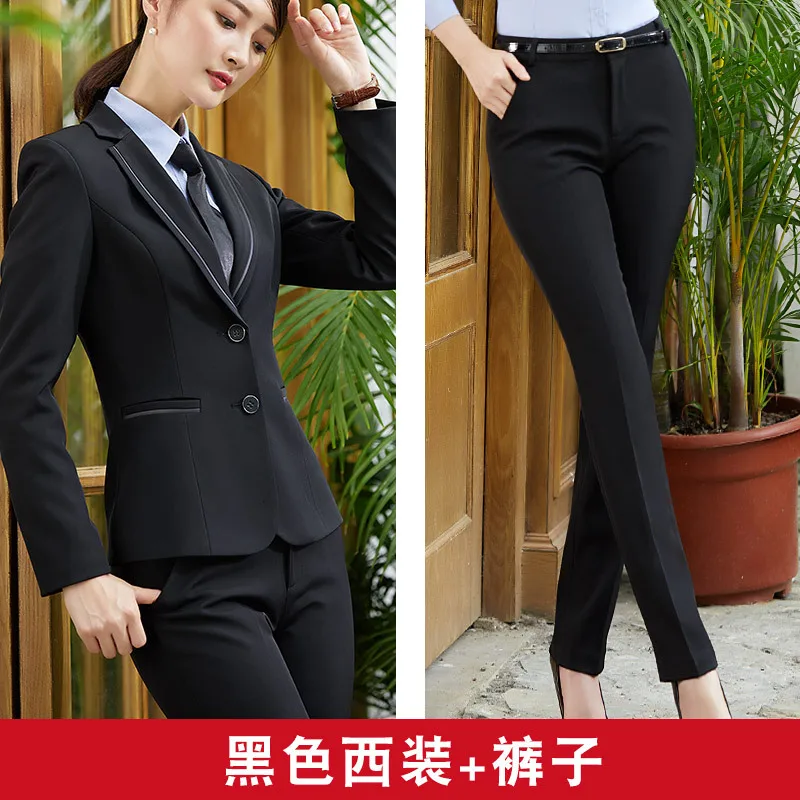 

Chun xin pin nv zhuang Wear Set Two-Piece Set-Style Glorious Commuting Hotel Front Desk Work Formal Wear