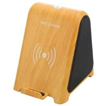 

2 In 1 Wireless Charger Bluetooth Speaker Player 10W/7.5 W/5W Fast Charging Stand Holder Compatible for Iphone