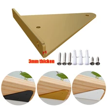 

2PCS Triangle Invisible Bracket Support Wall Shelve Mount Bookshelf Tripod Partition Right Angle Fixed Furniture Support Thicken