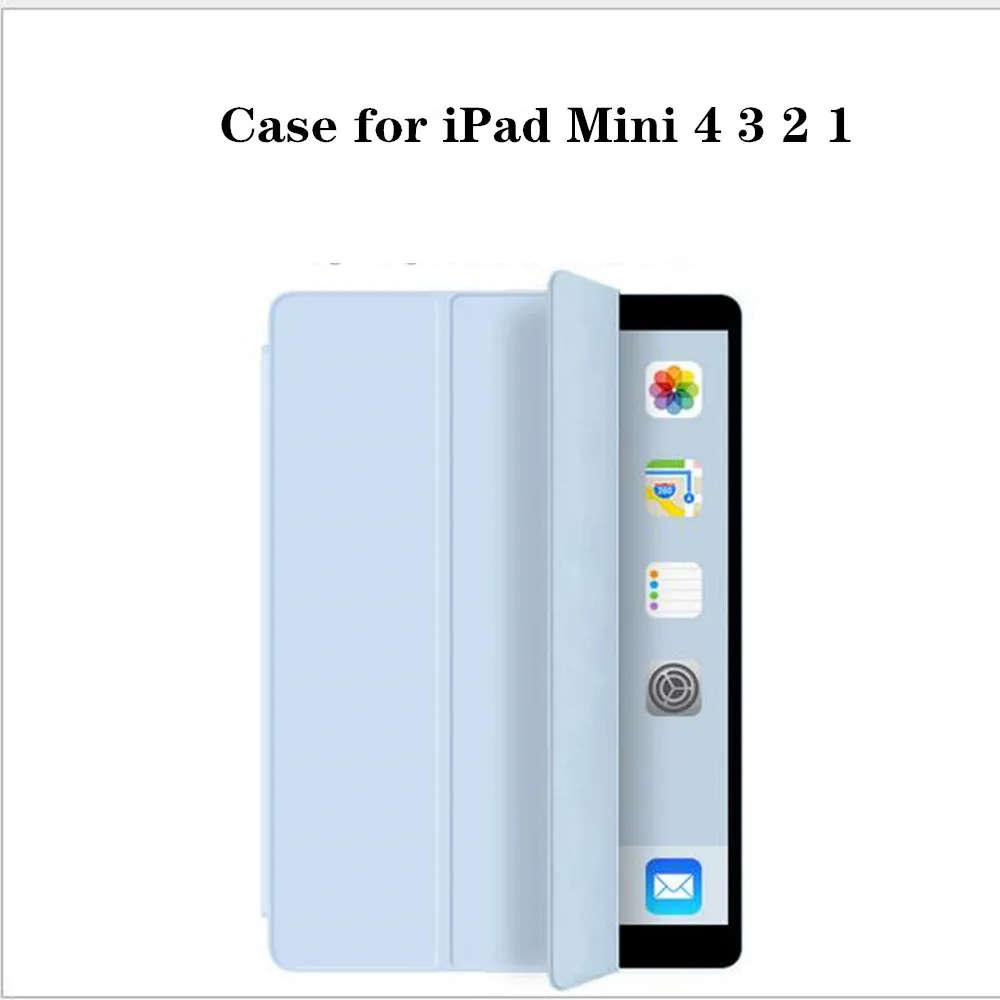 

Case For iPad Mini 4 (A1538 A1550) Tablet Case For iPad Mini 4 Leather Flip Stand Tablet Cove
