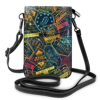 

Women Crossbody Bags Mini Phone Bag World Of Traveling Visa Small Female Shoulder Bags Ladies Messenger Bag