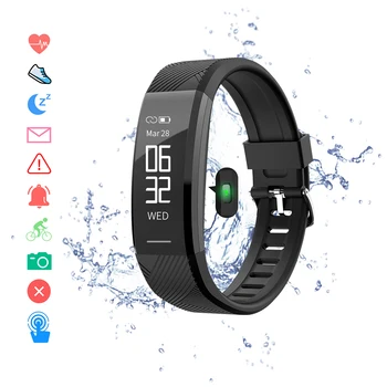 

Waterproof Smart Bracelet Fitness watch Heart Rate Monitor Pedometer Activity band Health Monitoring Silent Alarm Smartwartch